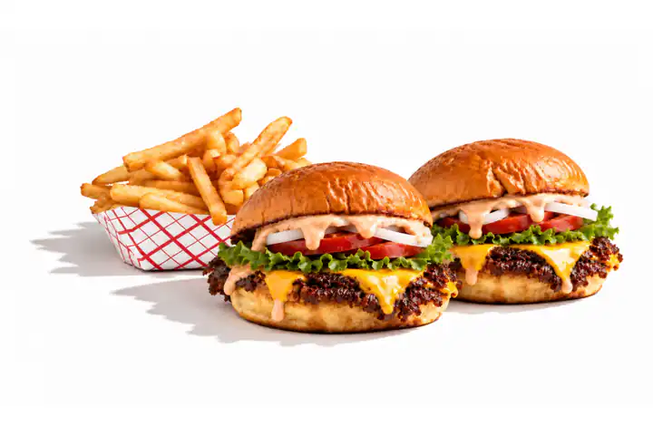 2 Sliders and Fries — Two sliders and a side of fries. The order most people are actually here for.